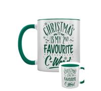 Grindstore Christmas is My 2nd Favourite C-Word Mug intérieur vert 2 tons