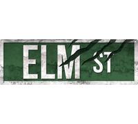 Grindstore Elm Street Plaque en tôle Fine Multicolore 10,1 x 30,5 x 0,1 cm