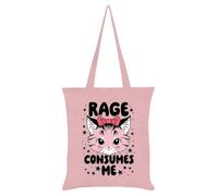 Grindstore Kitsch Kitten Rage Consumes Me Sac fourre-tout Rose pâle
