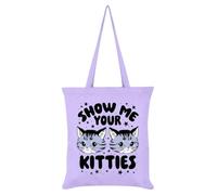 Grindstore Kitsch Kitten Show Me Your Kiities Sac fourre-tout Lilas