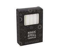 Grindstore Chandelles Magic Spell Happiness Lot de 12 10 cm Blanc