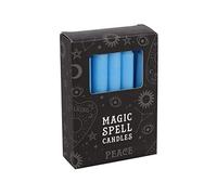 Grindstore Magic Spell-Peace Lot de 12 Bougies Bleu Ciel 10 cm 10,3 x 7,3 x 2,5 cm