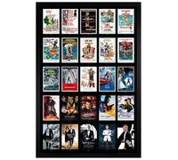 Grindstore Maxi poster James Bond (25 films) - Cadre en bois noir