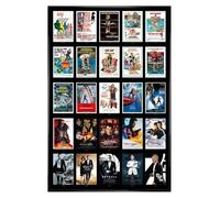 Grindstore Maxi poster James Bond (25 films) - Noir brillant encadré