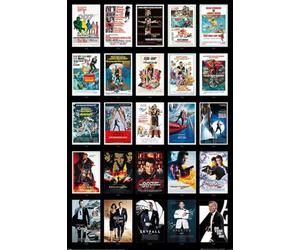 Grindstore Maxi poster James Bond (25 films) - plastifié