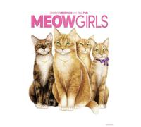 Grindstore Mini poster plastifié Motif chats miaou