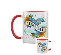 Grindstore Mug 2 tons intérieur rouge tatouage trou du cul