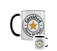 Grindstore Mug bicolore avec intérieur noir certifié Sh*t