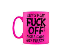 Grindstore Mug rose fluo Let's Play F*ck Off, You Can Go First