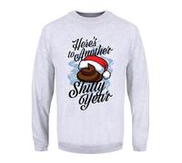 Grindstore Originals Here's to Another Shitty Year Pull de Noël gris pour homme, gris, XL