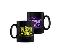 Grindstore Player One & Player Two Set de tasses Noir
