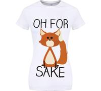 Grindstore T-shirt femme Oh For Fox Sake GR1806 (L) (Blanc)