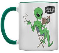 Grindstore Tasse à thé et café Alien Leave Me Alone Inner Bicolore Vert