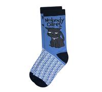 Grindstore Twisted Soles Nobody Cares Paire de chaussettes fantaisie pour adulte Taille 36-40