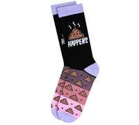 Grindstore Twisted Soles Shit Happens Paire de chaussettes fantaisie pour adulte Taille 36-40