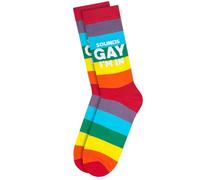 Grindstore Twisted Soles Sounds Gay I'm In Novelty Paire de chaussettes pour adulte Taille 36-40