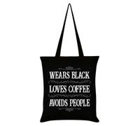 Grindstore Wears Black Avoids People Sac fourre-tout noir
