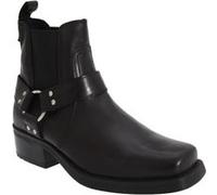 Gringos Low Harley - Bottines en cuir - Homme (42 EUR) (Noir) - UTDF659 Noir G