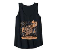 Gringotts Banque de Sorcier Harry Potter 2025 Débardeur, Femme, Noir, XXL