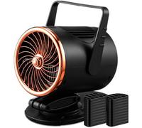 Grinsvalley Hotte aspirante portable rechargeable de bureau avec 3 vitesses d'aspiration et 20 noyaux de filtre pour barbecue, cuisine, appartement, dortoir
