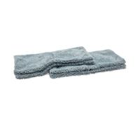 Griot's Garage 10295 Lot de 2 débarbouillettes en Microfibre sans Bords en Peluche - Gris - Taille S