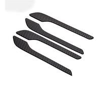 Griozzyi Couvercle poignée porte Pour Tesla pour modèle 3 pour modèle Y poignée de porte de voiture enveloppement décoration autocollants en plastique Modification poignée(Matte Carbon)