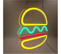 Griozzyi Enseigne lumineuse Pour lampe au néon, emprunt de mot Luminosité réglable(25cmx25cm)