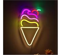 Griozzyi Enseigne lumineuse Pour lampe au néon, emprunt mot « cornet de glace à la cerise » pour