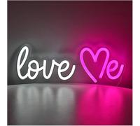 Griozzyi Enseigne lumineuse Pour lampe au néon, emprunt mot Love Me pour enseigne pour Powered