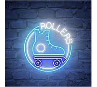 Griozzyi Enseigne lumineuse Pour lampe au néon, emprunt mot Rollers Skates pour enseigne