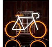 Griozzyi Enseigne lumineuse Pour lampe au néon, emprunt mot Vélo pour enseigne pour décoration murale pour Alimenté