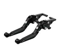 Griozzyi Levier de frein de moto Ensembles de leviers pour moto pliables réglables extensibles d'embrayage frein pour X-MAX 125 250 300 400 2017-2022(Noir)