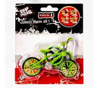 Grip and Tricks - Finger BMX Vert Pack 1 avec 2 Roues de Mini Vélo Freestyle supplémentaires et 1 Outil pour Finger Bike - Jouet à Doigt 6 pièces dès 6 Ans