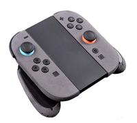 Grip antidérapant en daim pour Switch 2 pour manettes Joy-Con, autocollant de précision absorbant la transpiration avec contrôle amélioré et retrait sans résidus pour accessoires de jeu (gris)