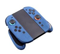 Grip antidérapant en daim pour Switch 2 pour manettes Joy-Con, autocollant de précision absorbant la transpiration avec contrôle amélioré et retrait sans résidus pour accessoires de jeu (bleu)