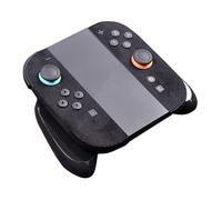 Grip antidérapant en daim pour Switch 2 pour manettes Joy-Con, autocollant de précision absorbant la transpiration avec contrôle amélioré et retrait sans résidus pour accessoires de jeu (noir)