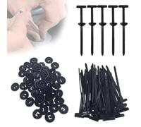 Grip Auto Zip Tie Buckles, Nylon Universal Cable Tie Buckle, Snap-fit Reusable Design for Secure Fastening in Automotive Maintenance & Household DIY Project (100 Pcs)