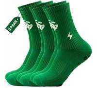 Grip Chaussettes de football pour homme - Taille 36-41 et 42-47 - Respirantes - Antidérapantes - Pour sportifs ambitieux - Avec rembourrage et renfort au niveau des orteils - Chaussettes