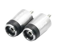 Grip Ends Caps Pour R1 Accessoires Universels De Moto 7/8'' CNC Poignées De Guidon Embouts De Poignée De Guidon Bouchons De Capuchon Bouchons D'extrémité De Moto Poignée(Titanium)