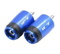 Grip Ends Caps Pour R1 Accessoires Universels De Moto 7/8'' CNC Poignées De Guidon Embouts De Poignée De Guidon Bouchons De Capuchon Bouchons D'extrémité De Moto Poignée(Blue)