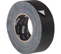 GRIP Eventbasics Gaffa Tape GT 102-50 mm x 50 m Noir mat | Ruban en tissu professionnel non réfléchissant, extrêmement mat, amovible jusqu'à 3 semaines, système adhésif doux