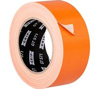GRIP Eventbasics Ruban adhésif en tissu orange, 50 mm x 25 m, ruban Gaffa coloré GT 571, très forte adhérence, ruban adhésif en tissu professionnel pour marquer, bricoler, fixer, réparer et bien plus