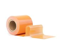 GRIP Eventbasics Ruban flottant coloré, 50 m x 70 mm, ruban de film LDPE 50 µ d'épaisseur, ruban de délimitation non adhésif, couleur orange