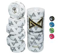 GRIP MAMBA Lot de 3 rouleaux de ruban adhésif élastique de 2,5 cm de large avec adhésif de qualité supérieure, protège les doigts de la main, améliore la prise en main, enveloppe sous blister pour le