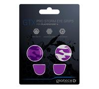 Grip manette PS4 - GIOTECK - GTX Pro Storm Eye - Antidérapant silicone - Améliore précision - Blanc/Mauve