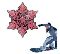 Grip Mat - PVC, 12 x 5,12 x 0,39 po Traction Gear Anti-Slip and Snowflake Design | Snowboard Traction Pad, Winter Sports Accessory For Skiing, Skateboard, Kids, Men, Women, Outdoor Adventures, Balance