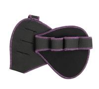 Grip Pad Musculation Poignées de levage coussinets gants d'haltérophilie entraînements gymnastique poignées sport unisexe Anti poids quatre doigts exercice fitness tractions(Purple-NO Silicone)