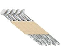 Grip Rite Prime Guard MAXC62908 Ruban de papier à 33 degrés 8,9 cm x 1,31 cm Tige ronde décalée Tête ronde Clous en acier inoxydable 1000 par boîte