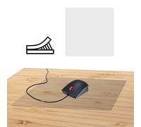 Grip Shop Tapis de souris de jeu pour ordinateur - Film autocollant de protection antidérapant - Pour bureau - Transparent (50 x 50 cm)