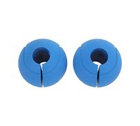 Grip Silicone Barbell Épaissi, Paire de Poignées Rondes Antidérapantes, Compatible Haltères et Barres 25-30mm - Confort Optimal, Répartition Poids Ergonomique, Musculation (Bleue)